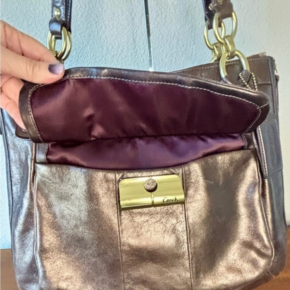 Coach Kristen Leather Shoulder Bag - Picture 9 of 12